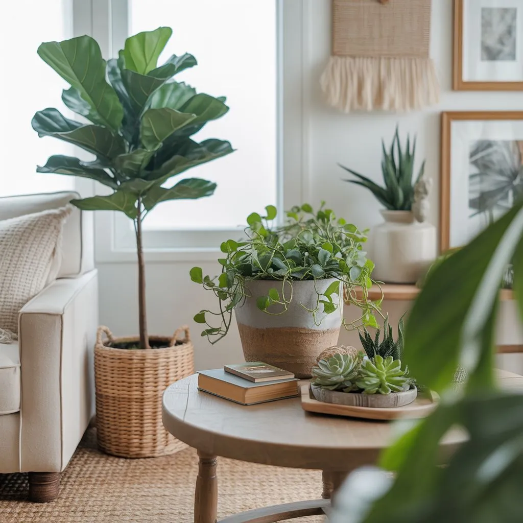 5 Simple Ways to Refresh Your Living Room - Bring in Fresh Greenery and Natural Elements