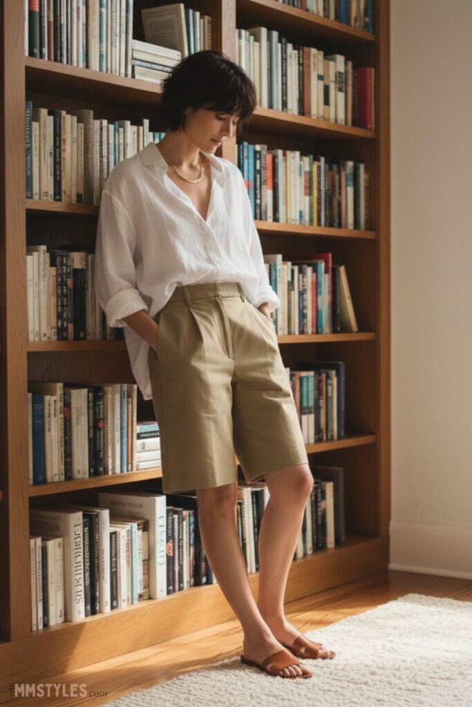 Tailored Shorts with a Relaxed Top