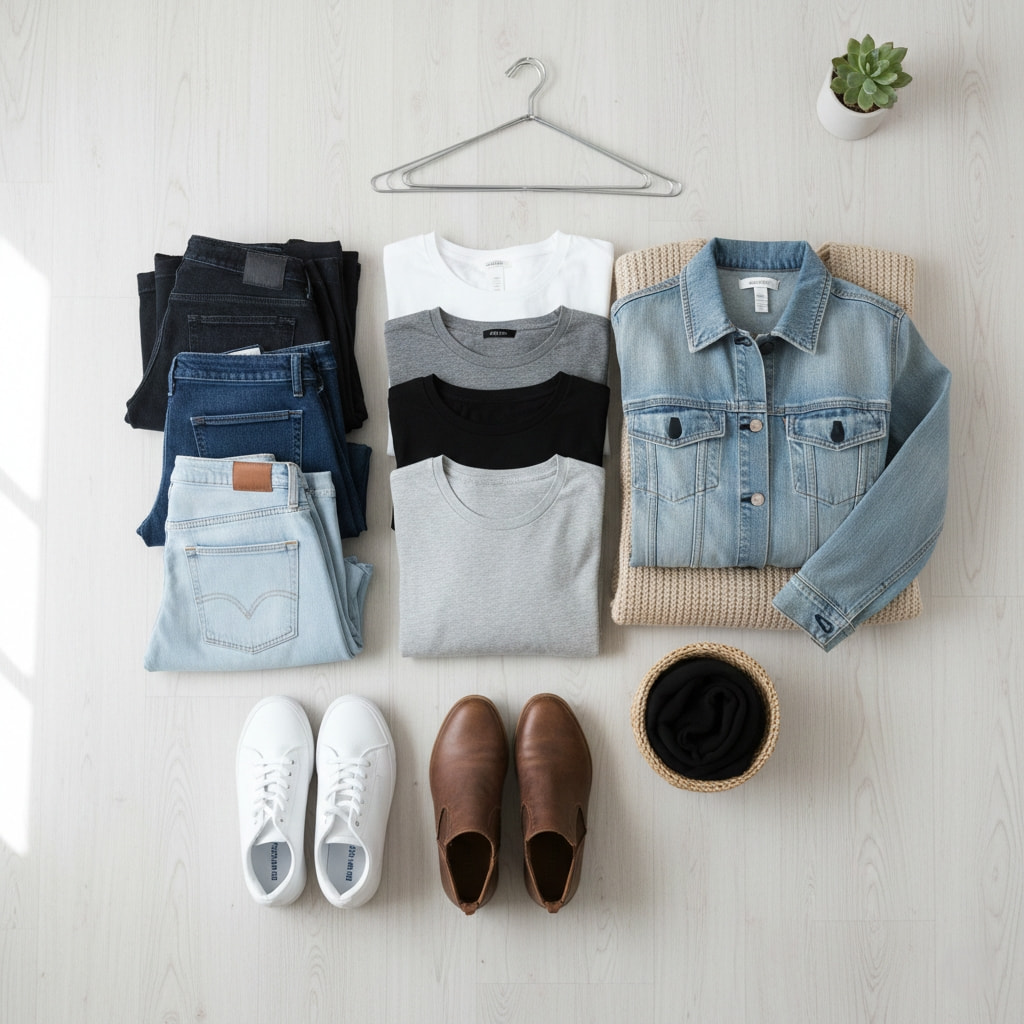 Plus size casual wardrobe essentials - capsule wardrobe basics and must-have pieces