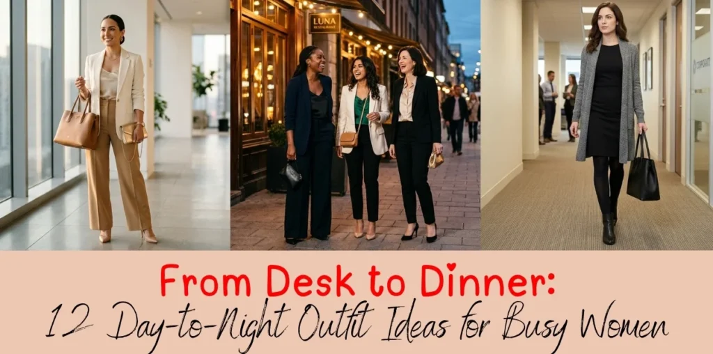 From Desk to Dinner: 12 Day-to-Night Outfit Ideas for Busy Women