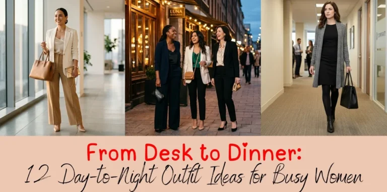 From Desk to Dinner: 12 Day-to-Night Outfit Ideas for Busy Women