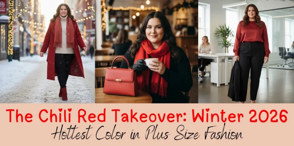 The Chili Red Takeover: How to Rock Winter 2026’s Hottest Color in Plus Size Fashion