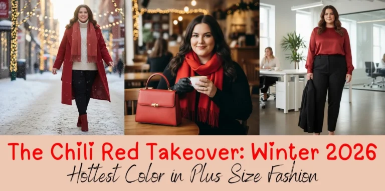The Chili Red Takeover: How to Rock Winter 2026’s Hottest Color in Plus Size Fashion