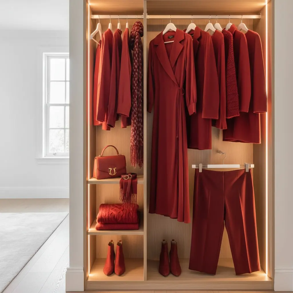 Curated chili red plus size wardrobe collection winter 2026 fashion essentials