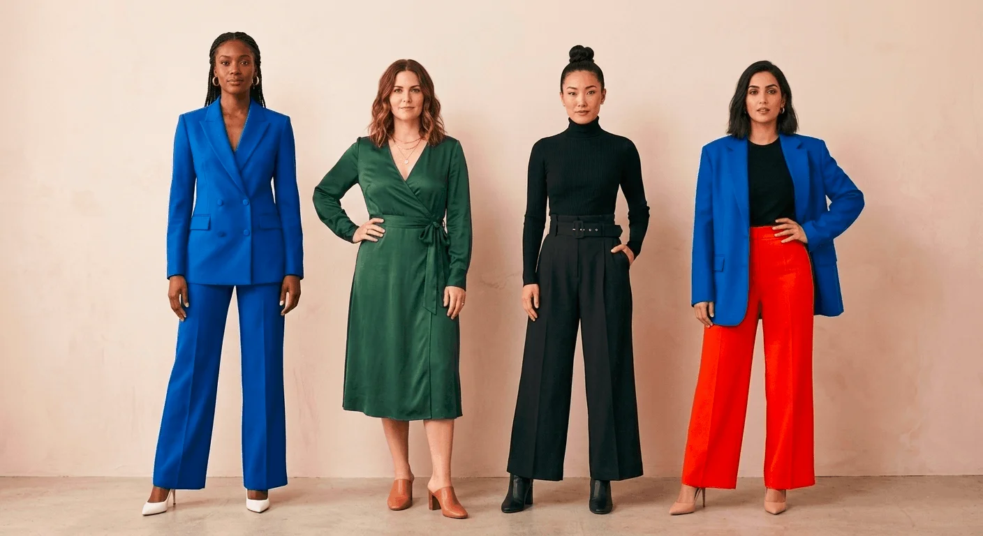 International Women's Day 2026 outfits boss lady style guide — 10 powerful fashion looks for IWD on themmstyles.com