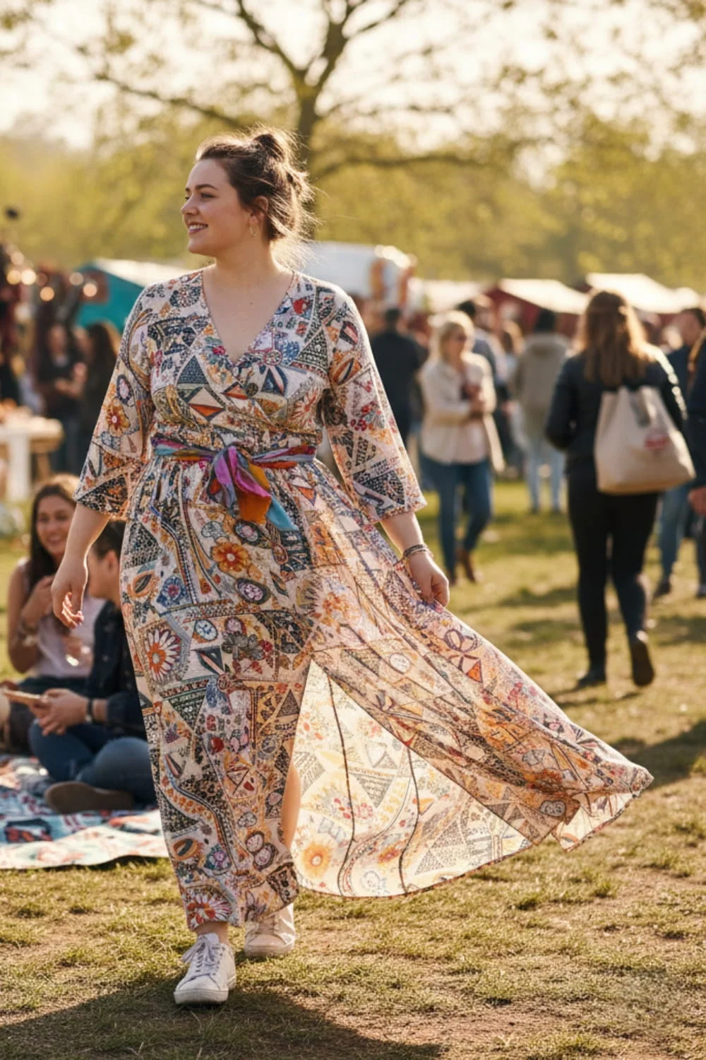 Maxi dresses spring 2026 with splits for London dress trends spring festivals.
