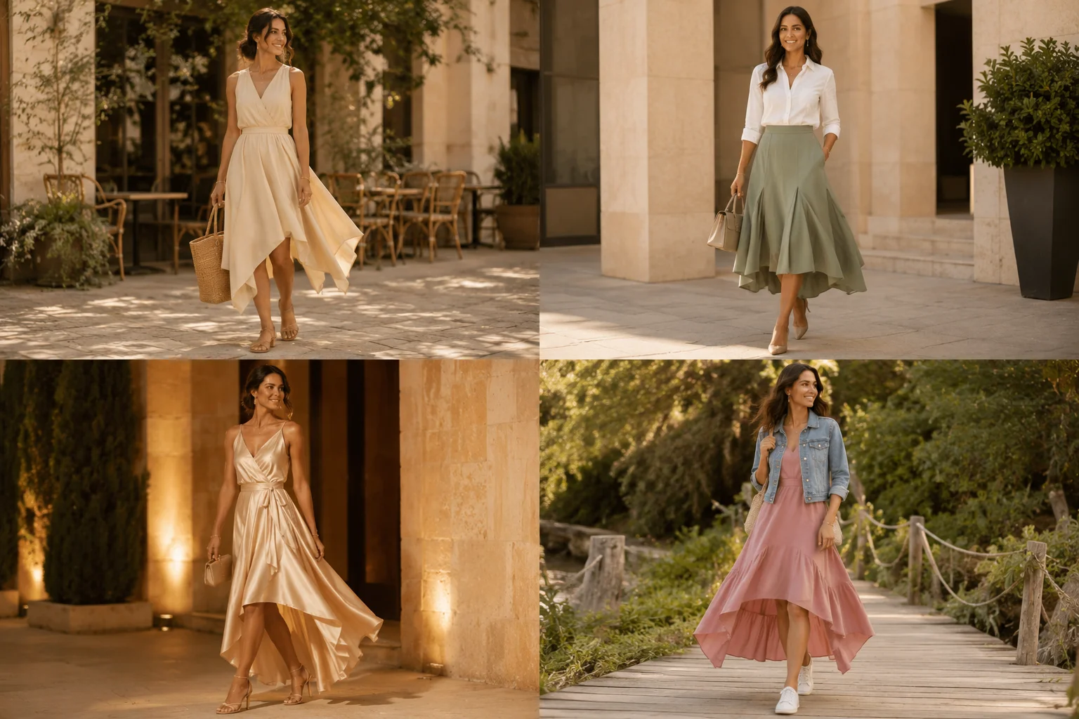 Asymmetric hem outfit ideas for every occasion — brunch, work, evening and weekend in 2026