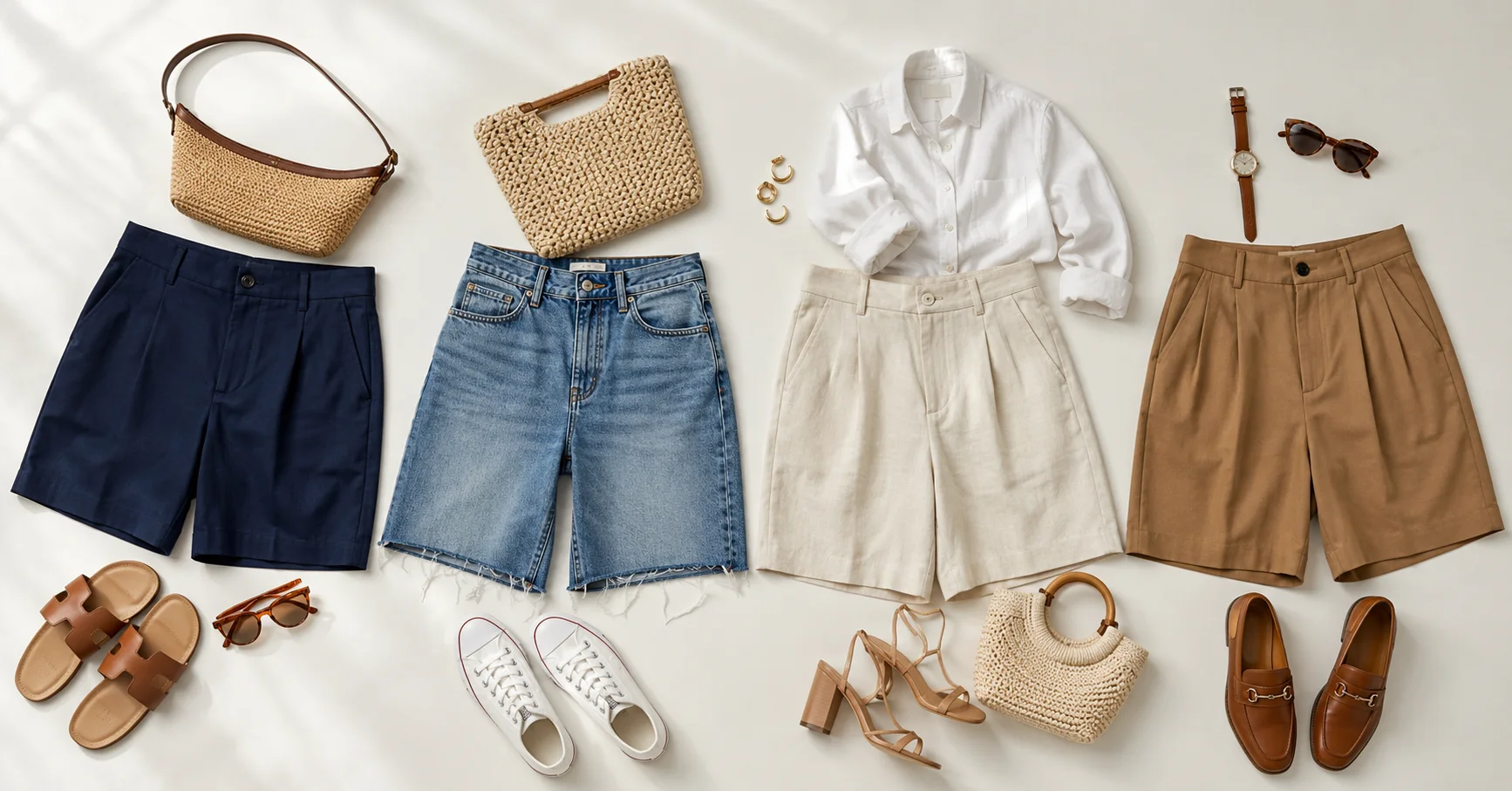 The four types of Bermuda shorts for women in 2026 — cotton, denim, linen and tailored