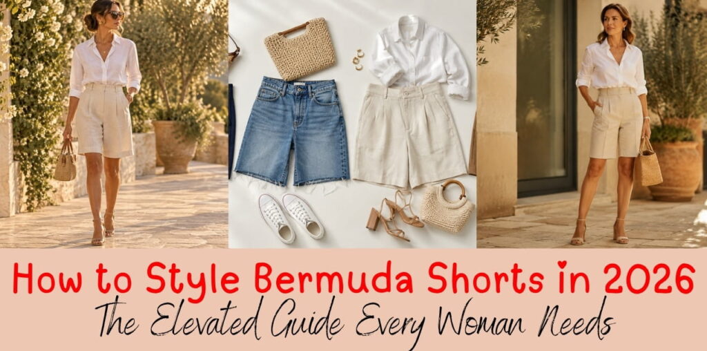 How to style Bermuda shorts in 2026 — elevated outfit guide for women